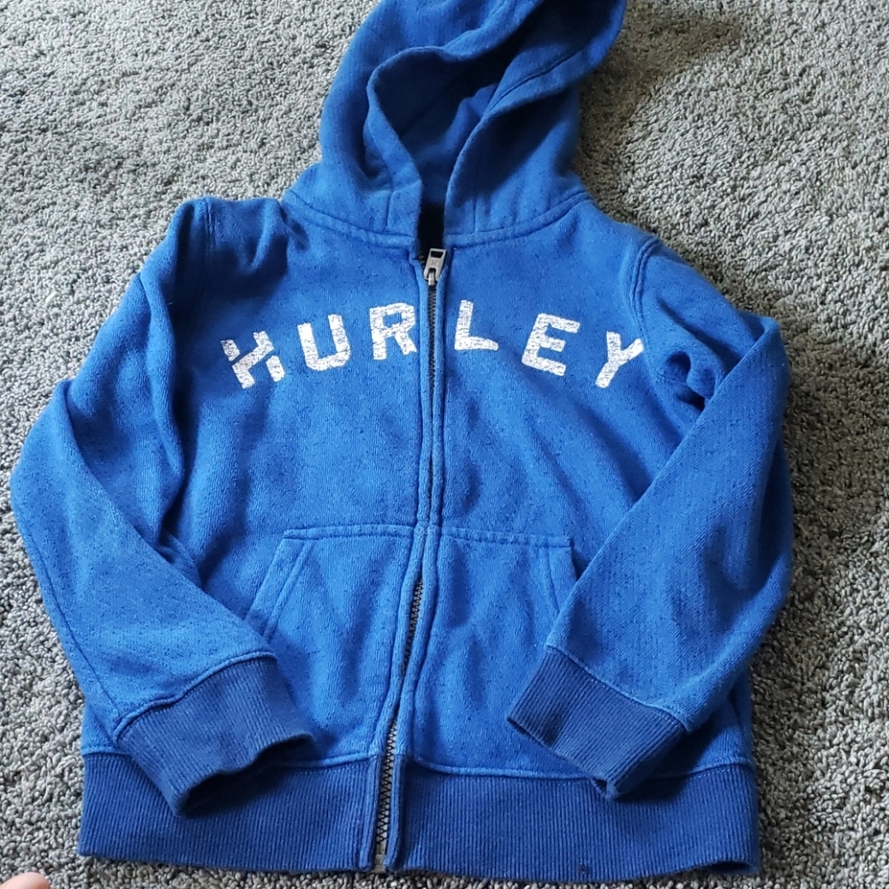 Hurley zip up boys hoodie size 7